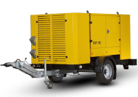 Винтовой компрессор Atmos PDP 190-8,6 (на шасси, рег. высота, с тормозами)