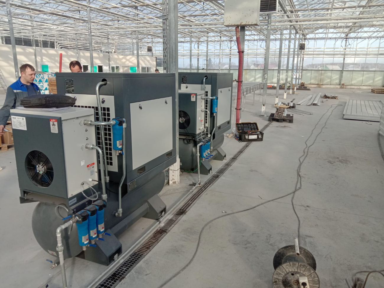 Проект - Винтовые компрессоры Enger для ООО Тепличный комбинат Новосибирский
