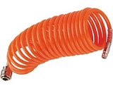 Шланг спиральный "Fubag" с фитингами рапид хим.стойкий полиамидный (рилсан) 15бар, 8х10мм, 5м 